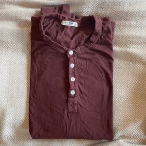 Buck Mason Pima Curved Henley